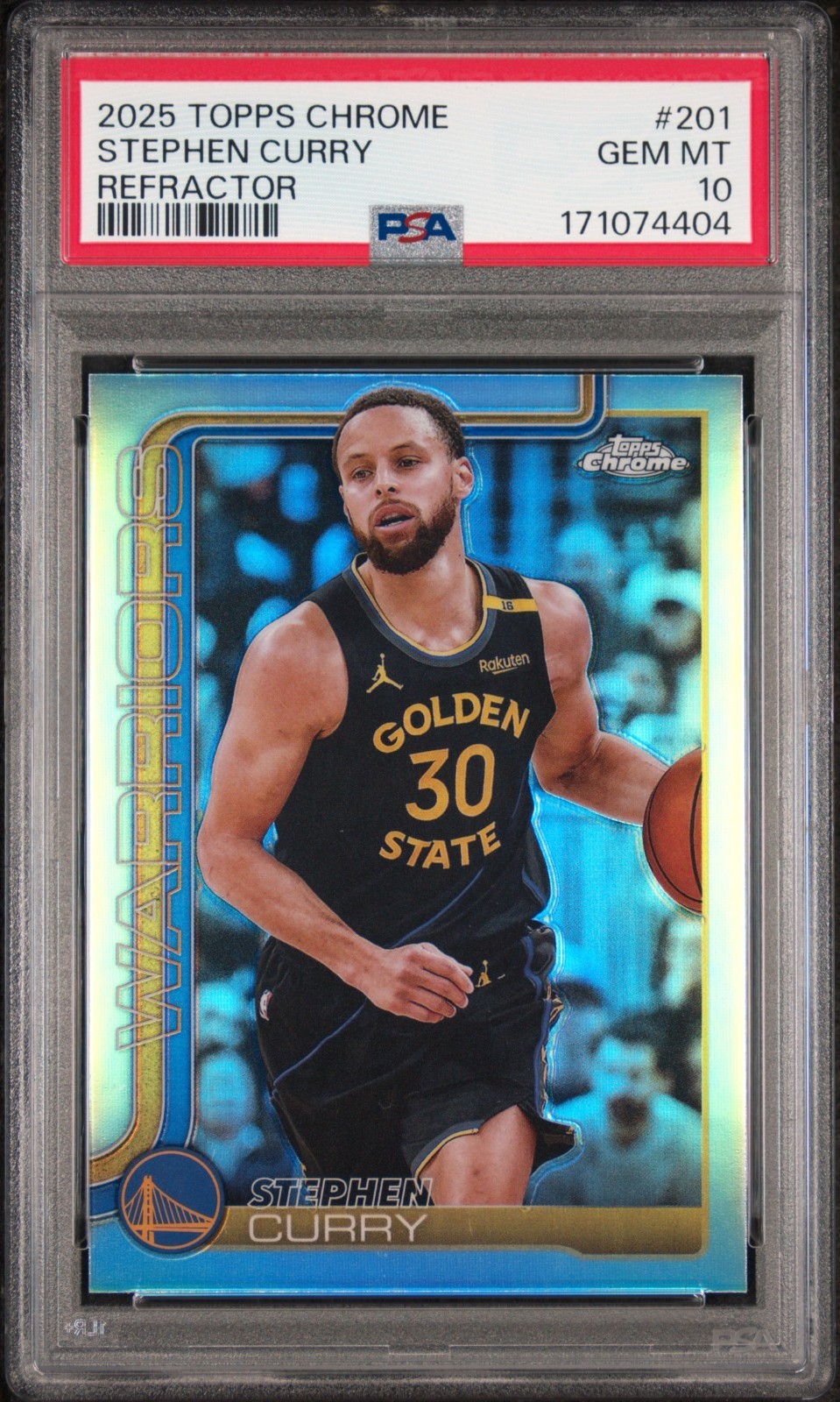 2025-26 Topps Chrome - Stephen Curry #201 Refractor PSA 10