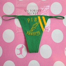 Rare VTG VS PINK Sporty Cotton Extra Low Rise V-string Thong Panty Size Sm