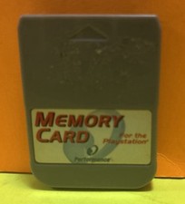 Memory Card by Performance for the Playstation 1 PS1 VGC VTG Free Fast Shipping