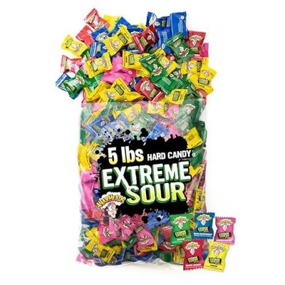 WARHEADS  Extreme Sour Hard Candy  Assorted Fruity Flavors  Sour Apple, Black...