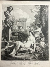 Mythologie "Opfer Für Den Gott Pan" Louis‑Simon Lempereur (1728‑1807)