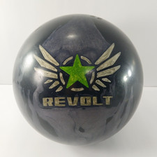 Motiv REVOLT Black Swirl Bowling Ball - 14 lbs - USED & DRILLED Clean!