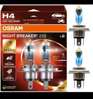 #ad #ad Osram Night Breaker 220 9003 HB2 H4 60 55W Two Bulbs Headlight Dual Beam Replace $35.00