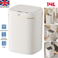 14L Motion Sensor Bin Smart Trash Can Kitchen Automatic Waste Bin Trashcan New