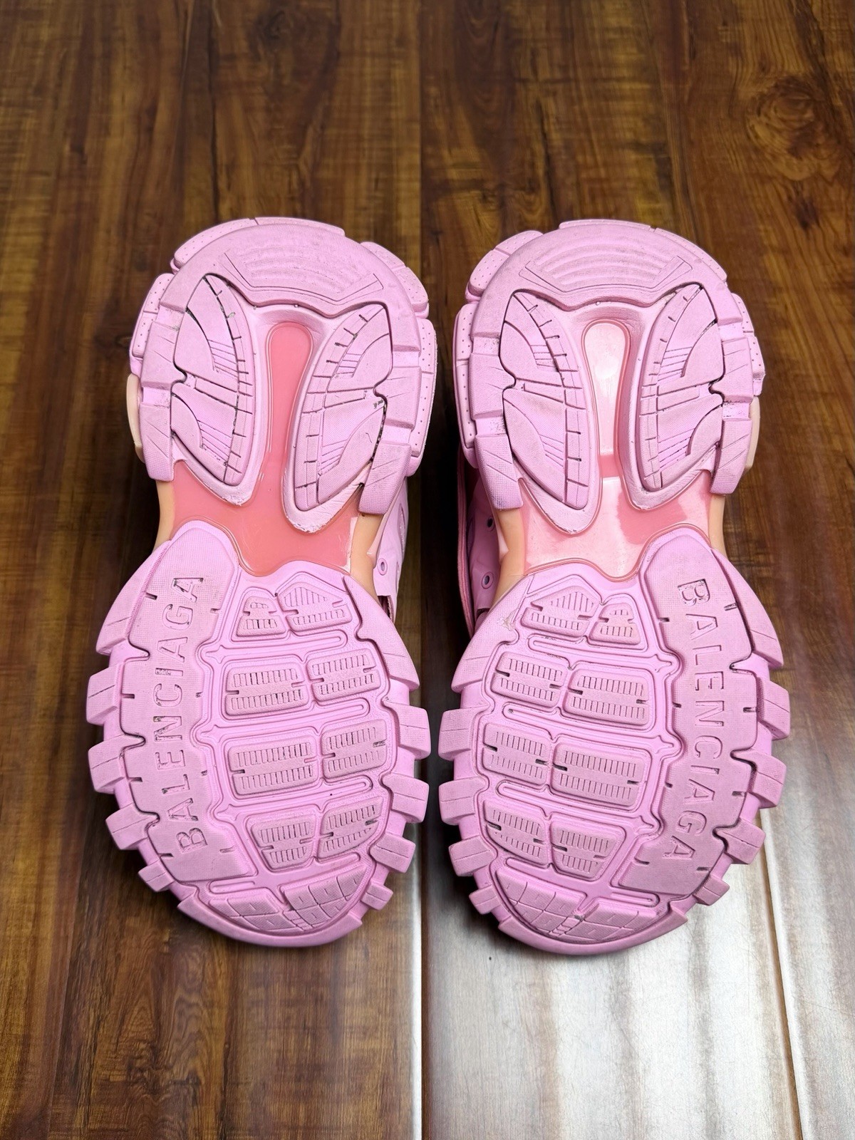 Balenciaga Track Trainers Pink Mesh Nylon Sneakers - Size 8 (38) - SHIP ASAP thumbnail 8