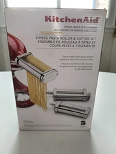 KitchenAid 3 Piece Pasta Roller & Cutter Set KSMPRA Standard Mixer Attachment