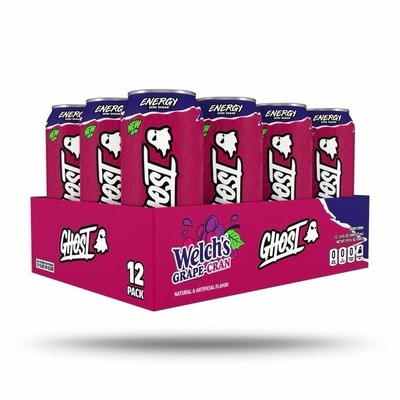 Ghost Energy Welch s Grape Cranberry   12 Pack   Limited Edition   Fast Ship - 