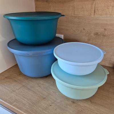 Tupperware Aloha Peng Schüssel Set 2l 4 L 7,5 L 12 Liter petrol blau grünNEU