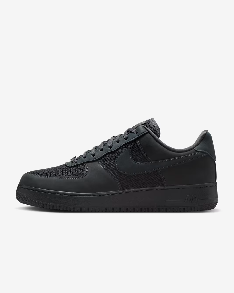 Nike Air Force 1 '07 Shoes Anthracite/Off Noir Black Men's | Size