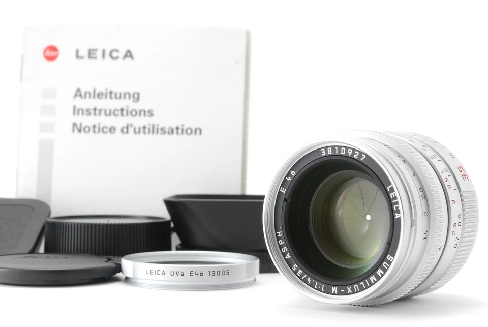 【EXCELENTE COMO NUEVO con Capucha, Filtro】 Leica Summilux-M 35mm F/1.4 ASPH. E46 de JAPÓN N40 Foto 2 de 4