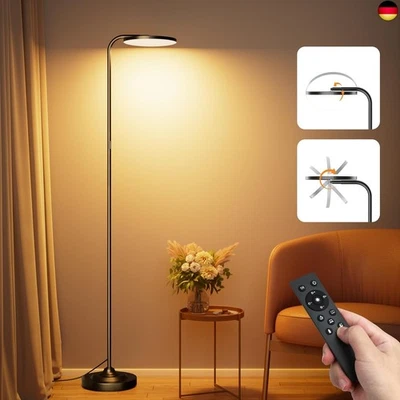 Stehlampe Wohnzimmer 36W, Superhelle Stehlampe Dimmbar mit Fernbedienung, - Bild 1 von 4