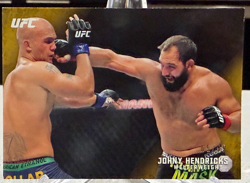 Topps UFC Knockout 2015 Johny “Big Rigg” Hendricks GOLD 65/99