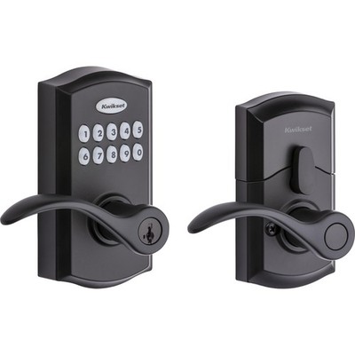 Kwikset SmartCode 955 Pembroke Light Commercial 10-Button Keypad Matte Black
