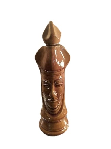 Old Crow Chessmen Decanter Limited Edition Light Bishop Chess Empty Vintage EUC