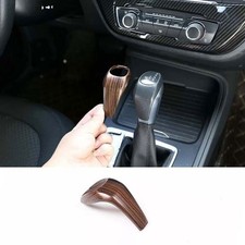 Pine Wood Grain For Bmw X1 F48 2016-19 Car Central Console Gear Shift Knob Cover