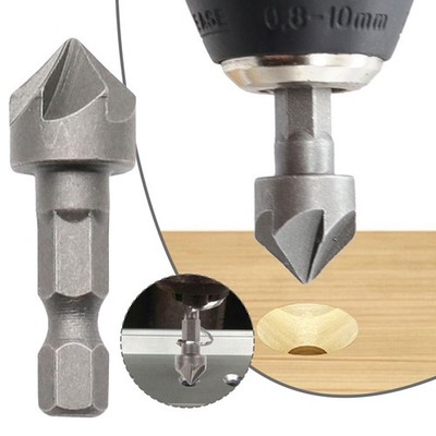 90 Degree Hexagonal Shank Six-edge Chamfering Tool Carbon Steel Sandblasting OY