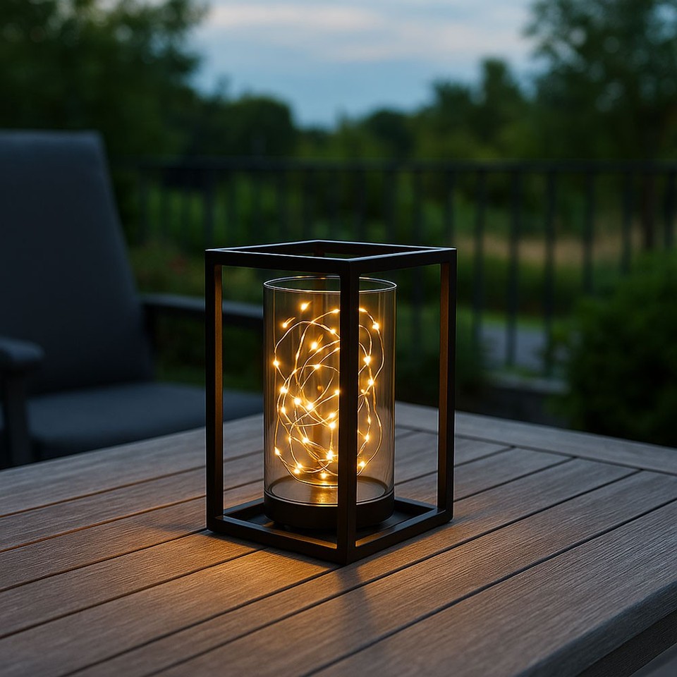 Lanterna Solare Da Giardino Per Esterni, Lampada Solare Decorativa Per Esterni Appesada Terra Impermeabile Per Balcone Giardino Albero 87066347