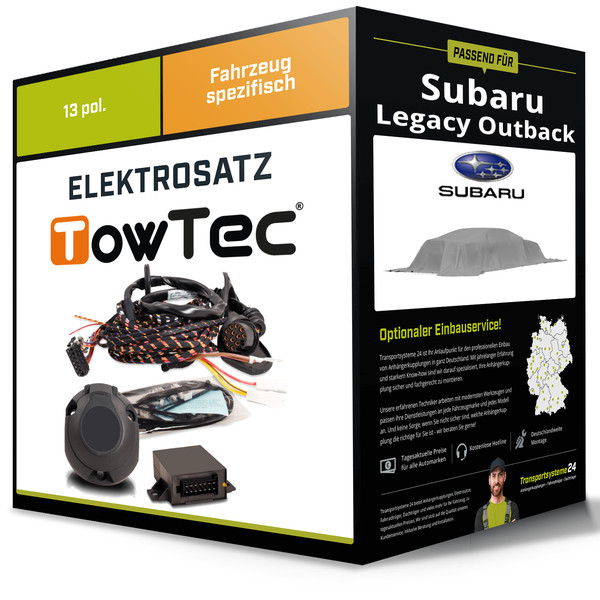 Elektrosatz 13-Pol Spezifisch für Subaru Legacy Outback 1996-10.1998 NEU-image