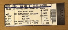 2013 KID ROCK DTE DETROIT AUGUST 17 CONCERT TICKET STUB DEVIL WITHOUT A CAUSE 33