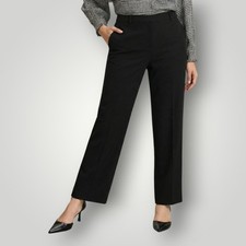 Ann Taylor Black Trouser Pants 10 Curv Quiet Luxury Office Siren Work