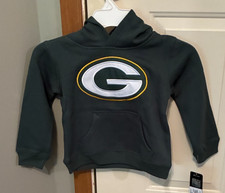 NFL Team Apparel Hoodie, Green Bay Packers Green Kids Small