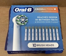 Oral-B CrossAction Replacement Brush Heads with Bacterial Protection (10-Count)