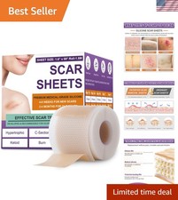 Silicone Scar Sheets, Medical Grade Silicone Scar Tape for Surgical, Hypertro...