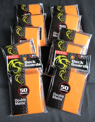 500 Matte Orange (10 Sealed Packs) BCW Gaming Card Guard Sleeves MTG Magic Y624