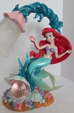 Adorable Lámpara Budiour Usada en Excelente Condición Disney La Sirenita Ariel Bajo el Mar Funciona