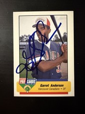 1994 Fleer ProCards AAA All-Star Angels Garret Anderson Signe Rookie Card
