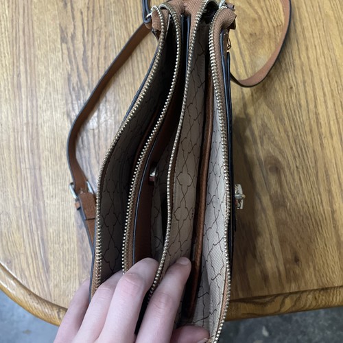 Brown Polyurethane Purse - Picture 2 of 6