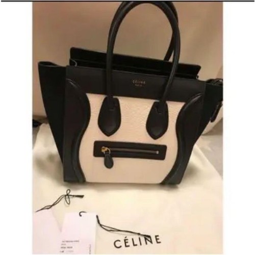 CELINE Excellent condition  Bag Luggage Micro Bicolor from Japan