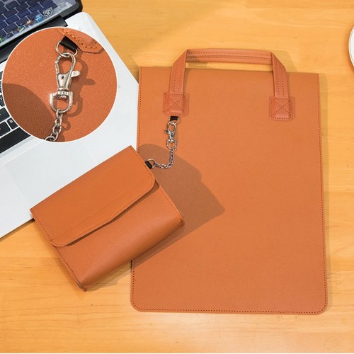 13 14 15 inch PU Leather Notebook Laptop Sleeve Case Bag HandBag For Macbook Air - 第 3/12 張圖片