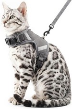 Escape Proof Cat Harness Leash Set Adjustable Reflective Vest Comfortable