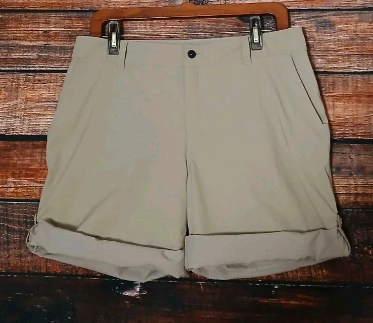 Pantalones Cortos The North Face Talla 10 Caqui Tostado Exterior Senderismo Ligero Nylon Enrollable Foto 4 de 4