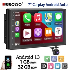 2 DIN 7 Zoll 32G Autoradio Android13 Kam Carplay USB GPS NAVI FM RDS WIFI BT SWC