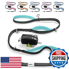 No Pull Dog Leash for Large Dogs - 6ft Reflective Bungee, Heavy Duty