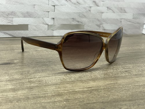 OLIVER PEOPLES CRAVE SYC 64[]11-135 OVERSIZED BROWN SUNGLASSES JAPAN FRAME ONLY