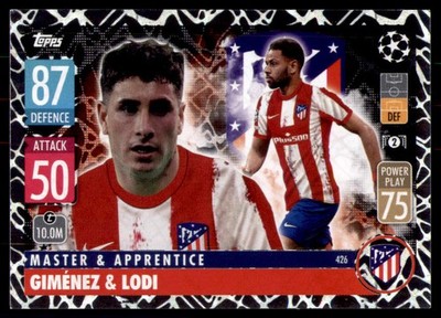 2021-22 Topps Match Attax #426 Jose Maria Gimenez / Renan Lodi
