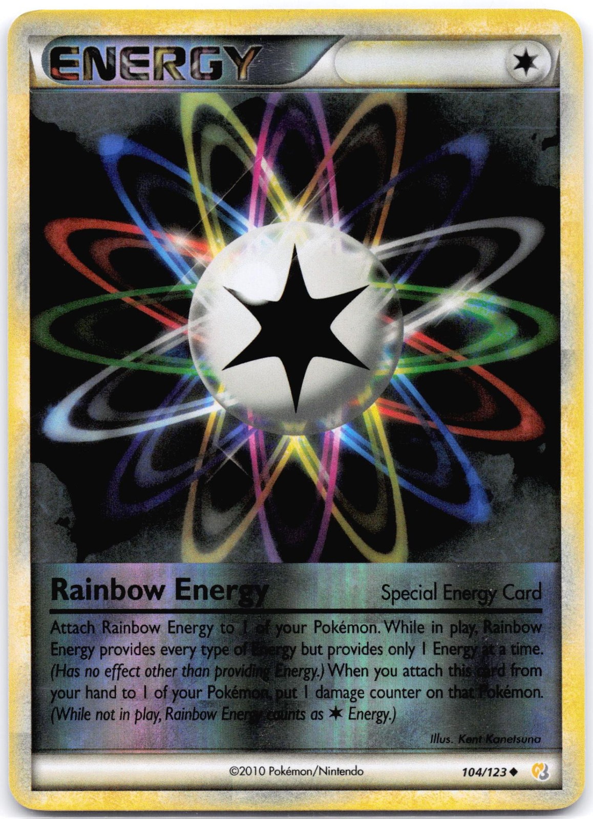 Rainbow Energy 104/123 Reverse Holo HeartGold & SoulSilver LP