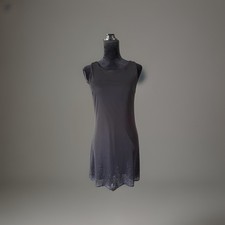 Vintage 90  s Byer Too Simple Black Glitter Hem Mini Dress Size Medium