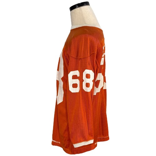 Vintage 60s Champion Ellet Football Jersey Orange/White Size XL Distressed - Picture 3 of 12