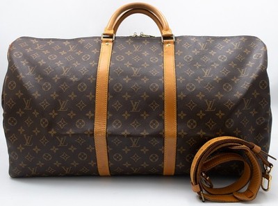 LOUIS VUITTON KEEPALL 60 REISETASCHE TRAVEL BAG WEEKENDER TASCHE LUXUS +STRAP A
