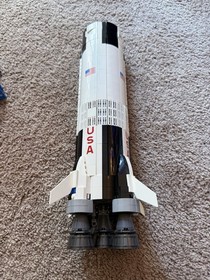 LEGO NASA Apollo Saturn V Rocket 21309 Used Great Condition With Stand & Minis