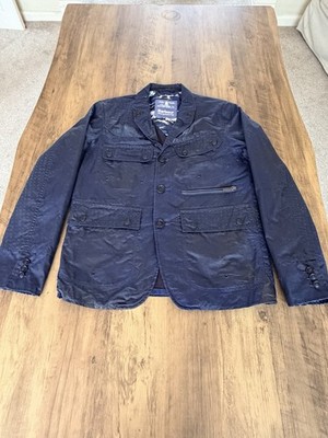Barbour X White Mountaineering Lapel Wax Waterproof Sports Blazer Jacket, Size M