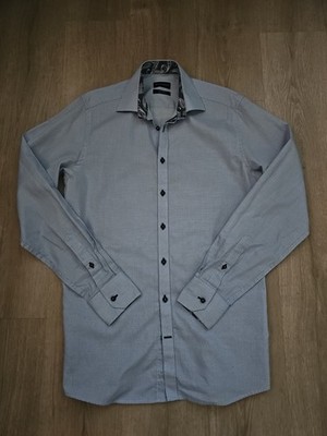 BRUUN & STENGADE Blue Long Sleeve Dress Shirt Men's Size 15/38