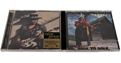 Stevie Ray Vaughan & Double Trouble 2 x CD Bundle Texas Flood Soul to Soul VG+