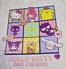 Hello Kitty And Friends Large White T-Shirt