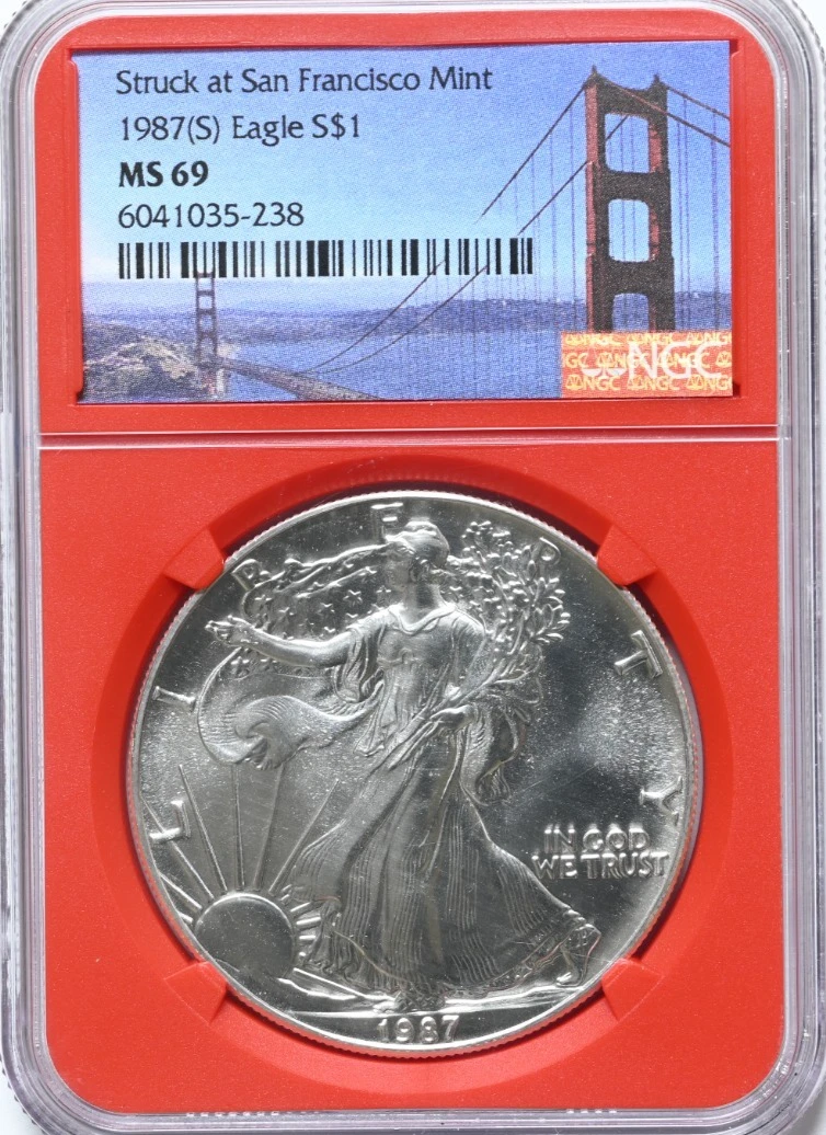 Las mejores ofertas en 1987 monedas de lingotes de plata American