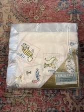 Vintage Baby Heavyweight Crib Blanket Riegel Alphabet Animals 36X 50 RARE NOS